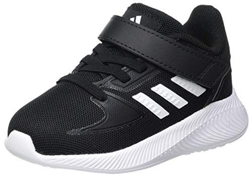 Adidas Runfalcon 2.0, Zapatillas De Deporte Unisex Niños, Core Black Cloud White Silver Metallic, 27 Eu