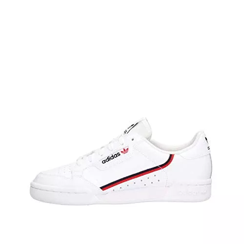 Camiseta Real Madrid En Oferta Adidas Continental 80 J, Zapatillas De Gimnasia, Blanco (Ftwr White Scarlet Collegiate Navy), 37 1/3 Eu