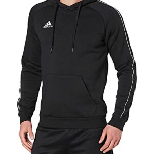 adidas CORE18 Hoody Sudadera con Capucha, Hombre, Negro (Negro/Blanco), M