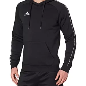 Adidas Core18 Hoody Sudadera Con Capucha, Hombre, Negro (Negro/Blanco), M