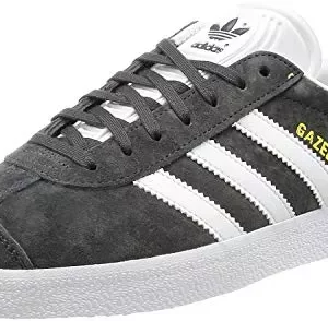 adidas Gazelle, Zapatillas Bajas, Unisex adulto, Solid Grey White Gold Metallic, 42 EU