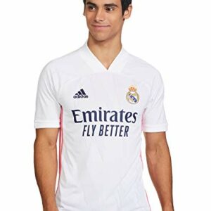 Adidas Real Madrid Temporada 2020/21 Camiseta Primera Equipación Oficial, Unisex, Blanco, XXL