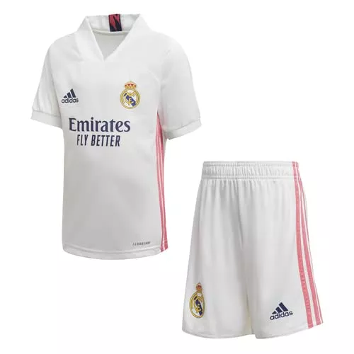 Pantalón Presentación Real Madrid En Oferta Adidas Real Madrid Temporada 2020/21 Equipación Completa Oficial, Niños, Blanco, 104 (3-4 Años)