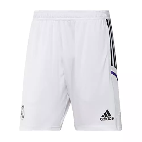 Pantalón Corto Entrenamiento Real Madrid Condivo 22 En Oferta Adidas Real Tr Sho Y Shorts, Unisex Kids, White, 1516