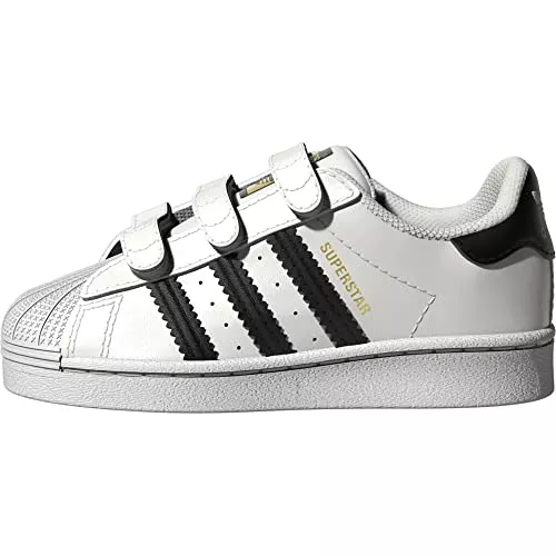 Camiseta Calentamiento Real Madrid En Oferta Adidas Superstar, Zapatillas De Deporte Unisex Niños, Blanco White Black Gold, 36 Eu