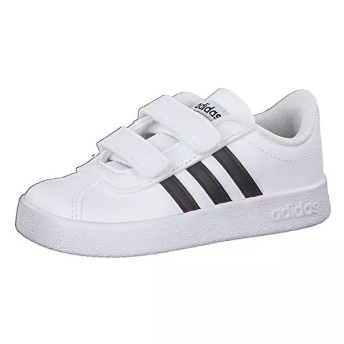 Pantalón Entrenamiento Real Madrid Condivo 22 En Oferta Adidas Vl Court 2.0 Cmf C, Zapatillas De Deporte Unisex Niños, Blanco (Ftwr White/Core Black/Ftwr White Ftwr White/Core Black/Ftwr White), 28