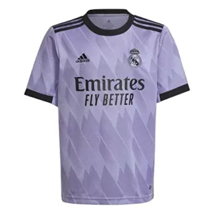 Real Madrid HA2660 Season 2022/2023 Official Away T-Shirt Boy's Light Purple 1112