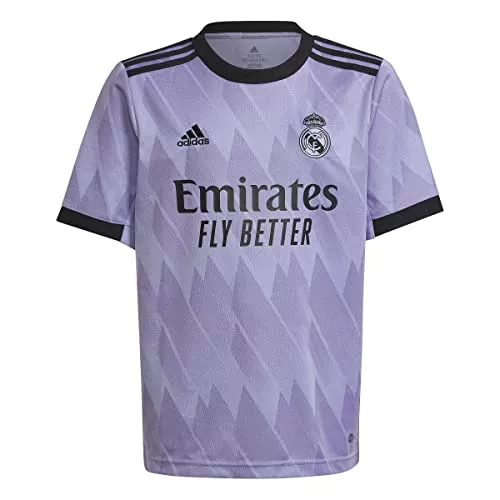Camiseta Segunda Equipación Real Madrid 22/23 En Oferta Real Madrid Ha2660 Season 2022/2023 Official Away T-Shirt Boy'S Light Purple 1112