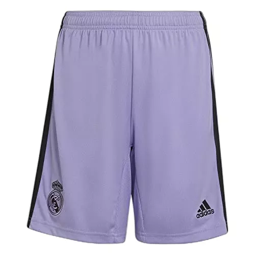 Pantalón Corto Segunda Equipación Real Madrid 22/23 En Oferta Real Madrid Ha2675 Season 2022/2023 Official Away Shorts Boy'S Light Purple 910A